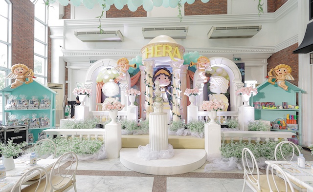 Greek Goddess party details and setup